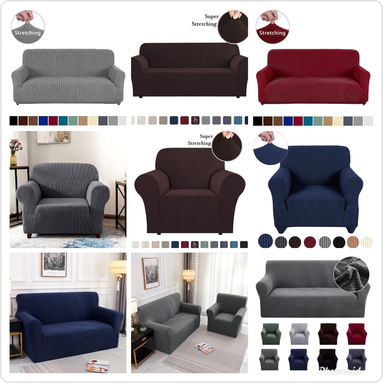 Luxurious Seat Covers(3:2:1:1)7 Seater