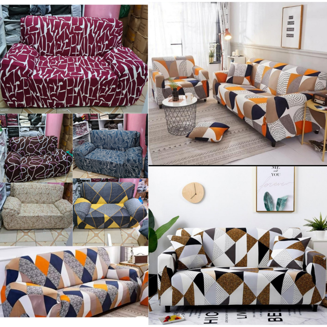 Printed Stretchable Seat Covers  (3 Seater)
